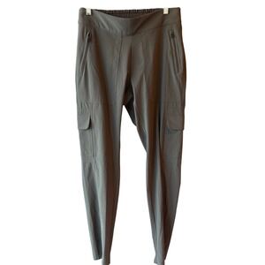 Athleta Brooklyn Cargo‎ Pant Earth Olive Womens Size 8 Tall Activewear Athletic